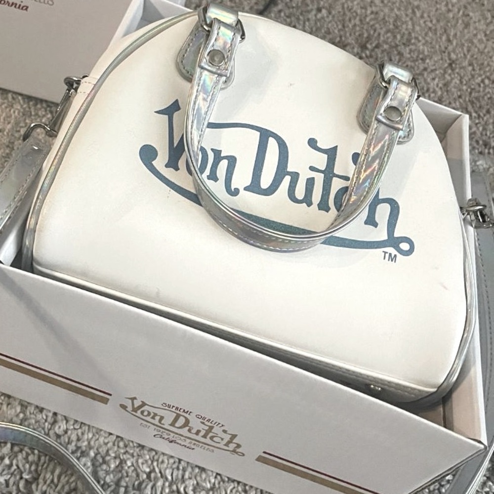 Von Dutch Holographic mini purse